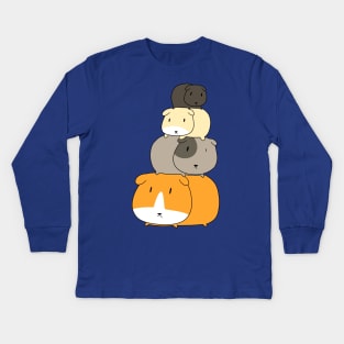 Guinea Pig Stack Kids Long Sleeve T-Shirt